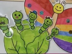 匿名配送❣️マグネットシアター キャベツのなかから ハンドメイド 保育園 幼稚園