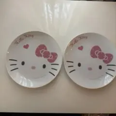 キティ　ペアケーキ皿　サンリオノベルティ