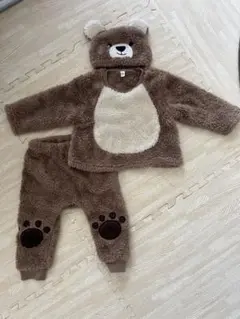 クマ耳付き着ぐるみセット90