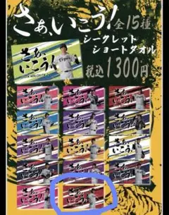 阪神ダグアウト限定 試合開始前限定販売 さぁ行こう!シークレットタオル　前川選手