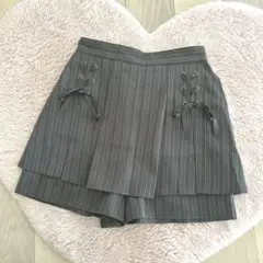 ♡シークレットハニー♡ストライプ柄レースアップスカパン♡地雷♡量産♡病みかわ♡