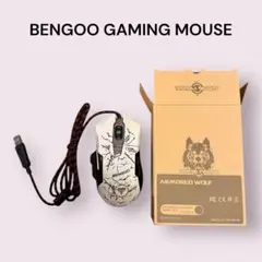 【新品未使用】BENGOO ゲーミングマウス 光学式 七色