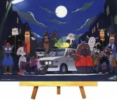 未使用品　オッドタクシー　木下麦監督描き下ろし　キャンバスボード