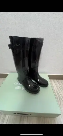 [RockfishWeatherwear] グロスロングレインブーツ 箱付 新品