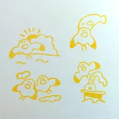 H58■カモメ/セット売り 消しゴムはんこ