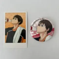ハイキュー 極楽湯 西谷夕 缶バッジ ポラショット