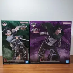 進撃の巨人　一番くじフィギュア　リヴァイ　ハンジ