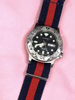 メンズ　腕時計　CASIO ダイバー　カジキ　稼働　新品電池