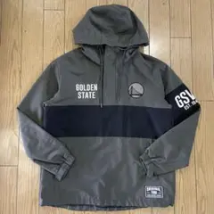 NBA GOLDEN STATE アノラックパーカー 古着 グレー Lサイズ