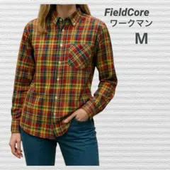 FieldCore ワークマン 長袖チェックシャツ アウトドア 通気性 登山 M