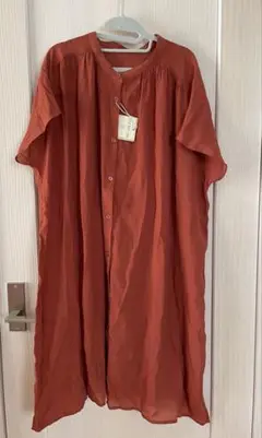 大きいサイズ　3L 半袖ロングシャツ　ワンピース