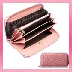 ❤高級感溢れる洗練されたイントレチャート仕上げ♪❤超大収納☆長財布