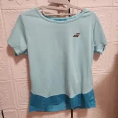 Babolat ライトブルー テニスTシャツ