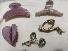 ヘアクリップ　バンズクリップ　セット