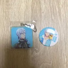 オプナナ　アクリルキーホルダー　ミニ缶バッジ　四葉環
