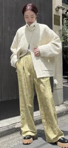 スタニングルアー ループツイードブルゾン