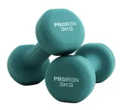 PROIRON 3kg ダンベル　2個セット　グリーン