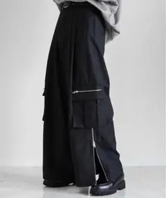 【welise×翔】モードギミックワイドカーゴパンツ