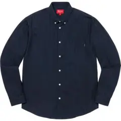 Supreme Jacquard Stripe Twill Shirt Navy