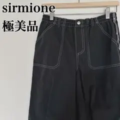 極美品⭐️ ブラック ストレートパンツ コントラストステッチ