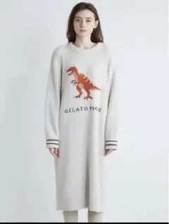 ジェラートピケ ダイナソー 恐竜 ルームウェア パジャマ ロング
