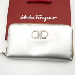 ✨極美品✨ Ferragamo 長財布 ダブルガンチーニ ラウンドファスナー