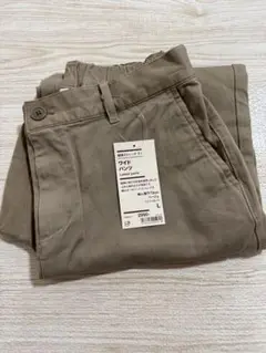 Lサイズ 無印良品 縦横ストレッチ チノ ワイドパンツ