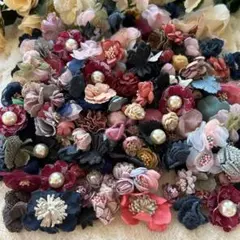 デコパーツ　手芸　飾り　パール　フラワーモチーフ　ハンドメイド材料　新品
