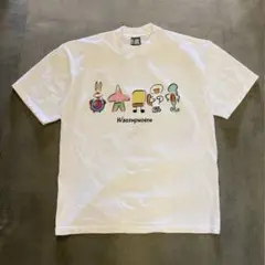 スポンジボブ Ｔシャツ 半袖 男女兼用 ホワィトtシャツ M