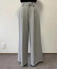 ⁑STUDIOS ワンタックワイドパンツ グレー