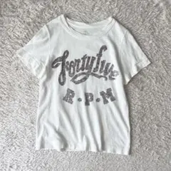 45R 美品 フロントプリントＴシャツ 1 白