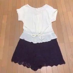 MINIMUM MINIMUM キュロット ワンピース ブラウス レース