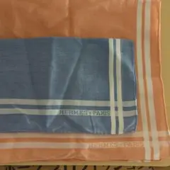 HERMES ストライプ ハンカチ　2枚　ダメージあり