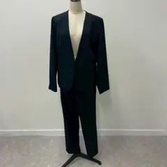 SPANNUNG フロントホックジャケット パンツセット ネイビー 紺 M