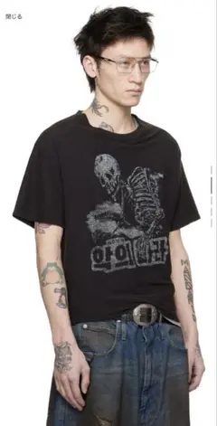 【LU'UDAN】 Tシャツ 黒 25SS