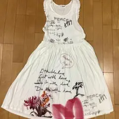 デジグアル Desigual ノースリーブ ワンピース 160cm 花 美品