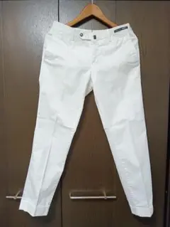 美品　BEAMS F×PT TORINO ホワイトコットンスラックス
