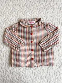 ミキハウス チェック柄シャツ 80