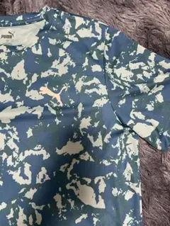 PUMA プーマ　ランニングウェア　トップス 迷彩　カモ柄　Tシャツ