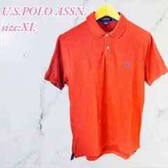 U.S. POLO ASSN. オレンジ ポロシャツ XL