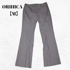 美品　ORIHICA　オリヒカ【M】 ストライプ　ブーツカットスラックス　フレア