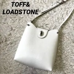 【美品】トフ&ロードストーン ショルダーバッグ リフトリザード オフホワイト