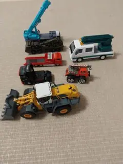 ミニカーセット クレーン車・ショベルカーなど詰め合わせ