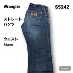 【即購入OK】Wrangler ストレートパンツ 34インチ ブルー