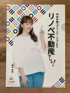 藤谷美貴　クリアファイル　リノベ不動産