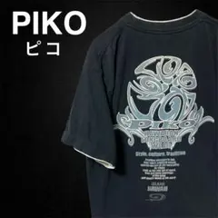 PIKOピコ y2k ロゴ バックプリント ラメ 平成 グランジ 90s 半袖T