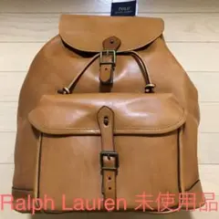 【送料無料:未使用】Ralph Lauren ラルフローレン レザーバックパック