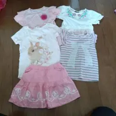 120cm 5点まとめて ピンク系②　H＆M フェリシモ他