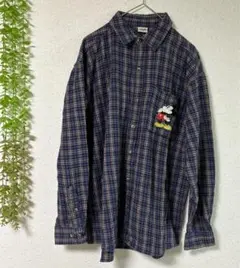 ディズニーストア　90s チェック　シャツ　S