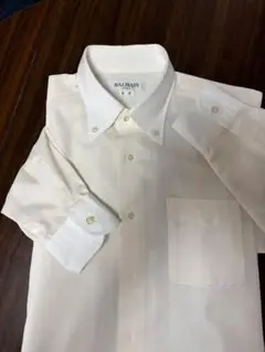 BALMAIN 長袖ドレスシャツ クリーム色